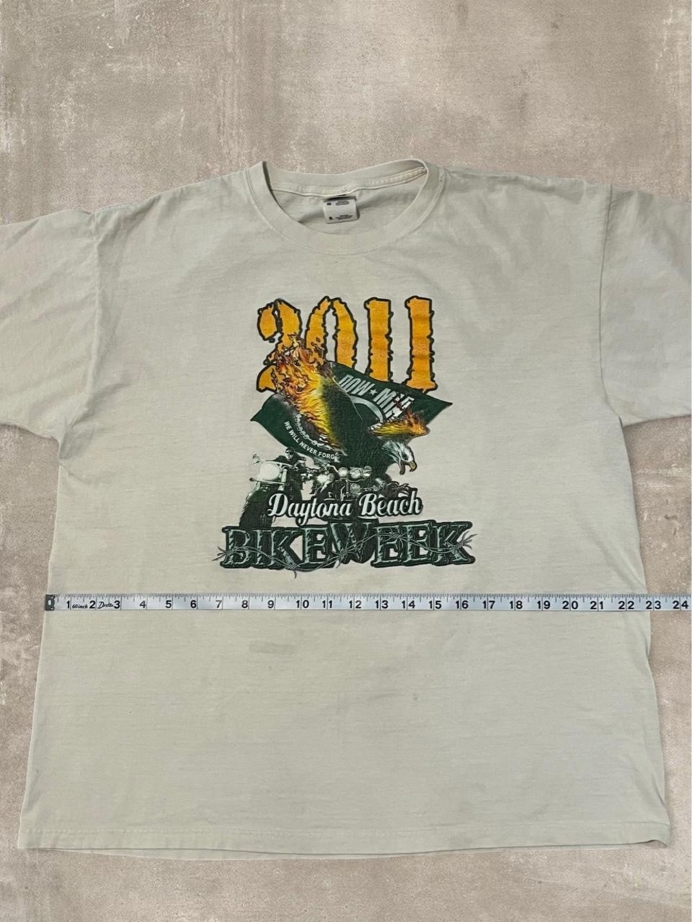 2011 Daytona Beach Bike Week Graphic Tee XL Vintage Style - Picture 3 of 5